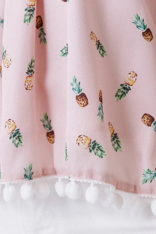 Pineapple Daze Off the Shoulder Blouse