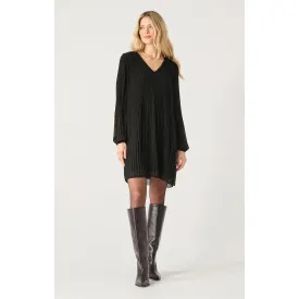 PLEATED A-LINE DRESS