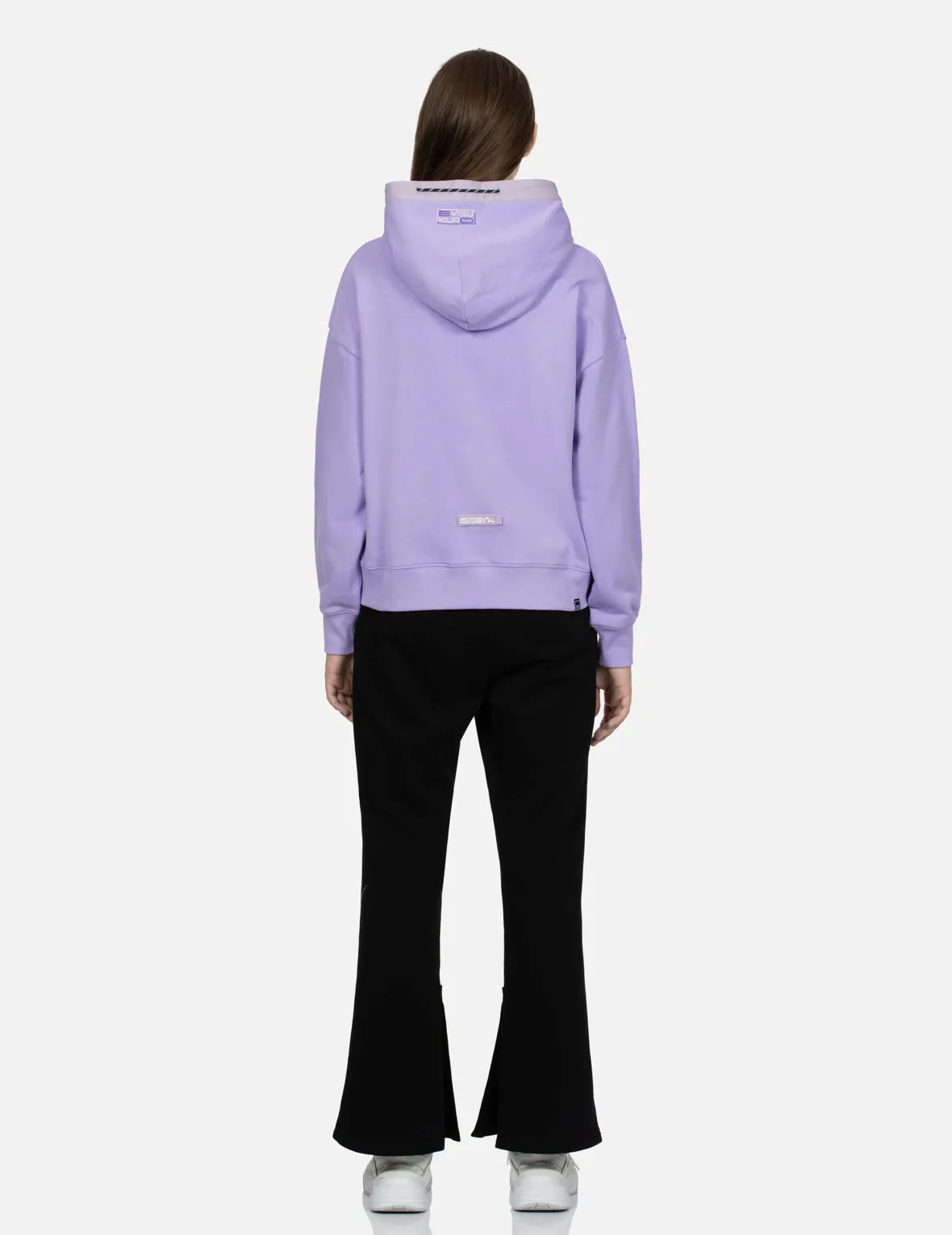 Seagull Print and Embroidery Loose Fit Hoodie