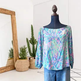 Silk Off Shoulder Blouse