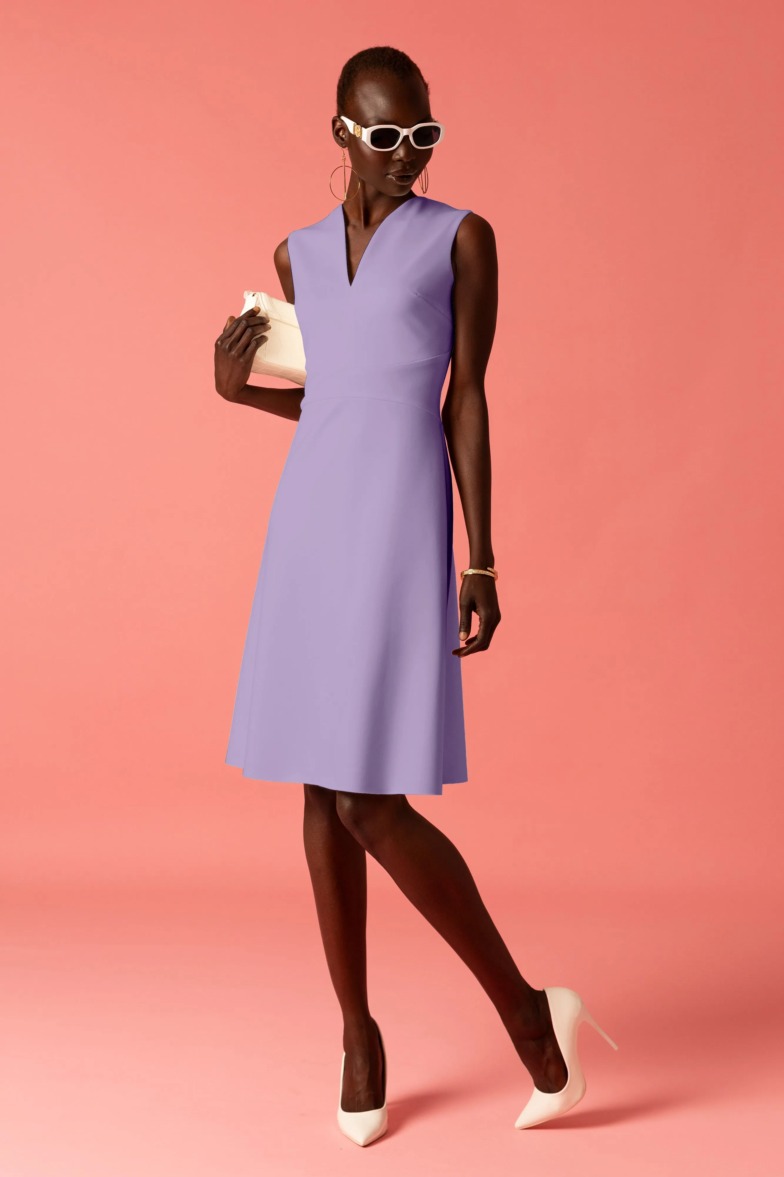 Sleeveless A-Line Dress
