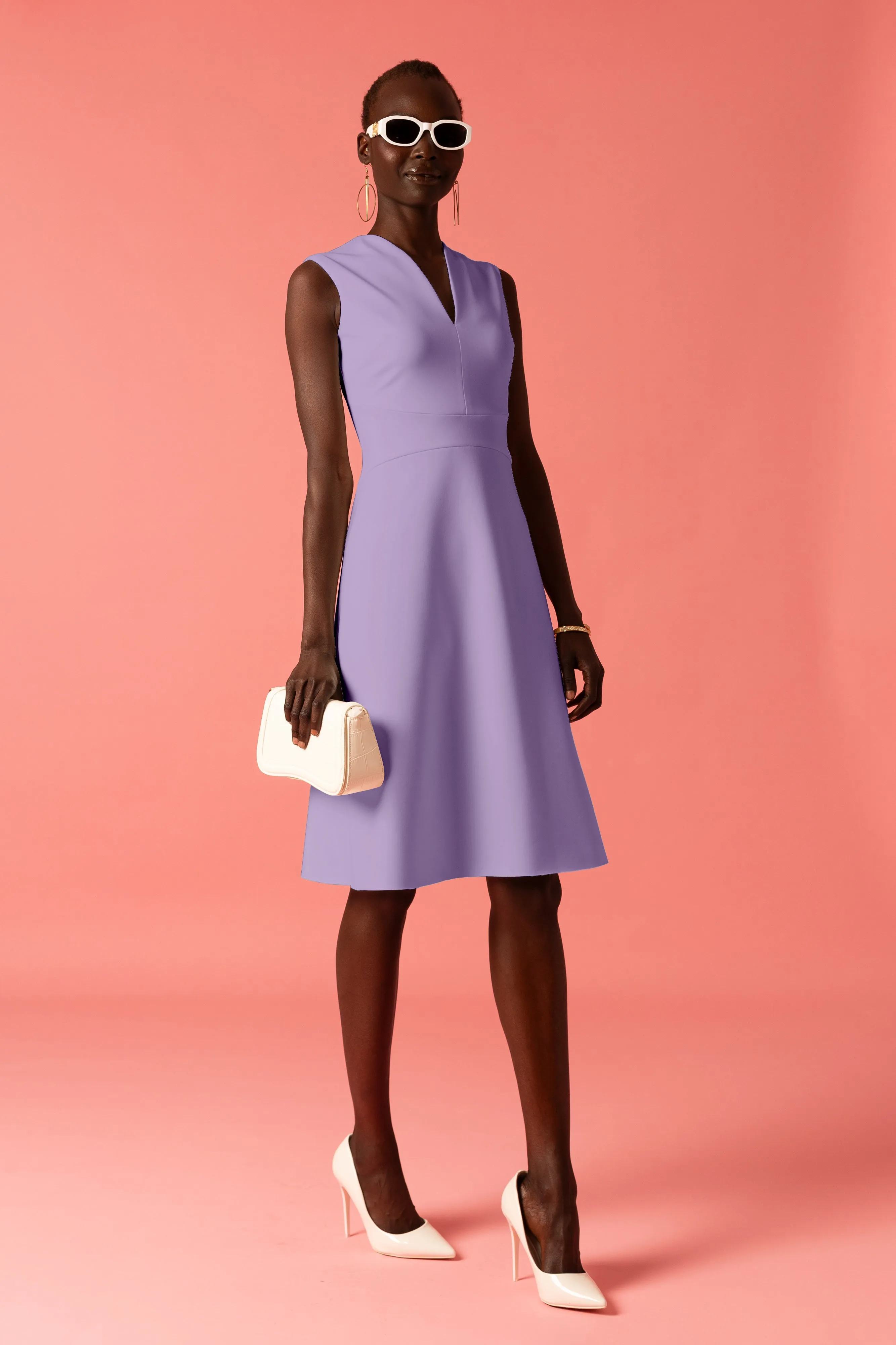 Sleeveless A-Line Dress