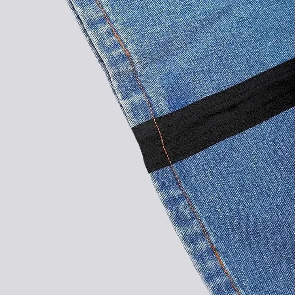 Wide-leg women's fashion jeans
