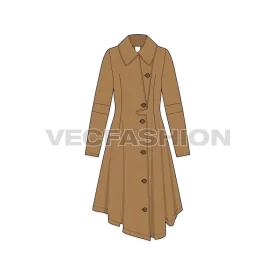 Womens' Over-sized Wool Coat